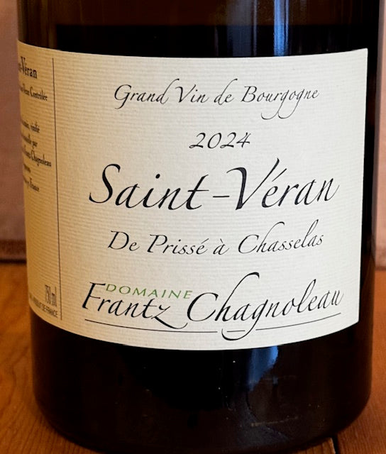 Frantz Chagnoleau Saint-Véran, Prissé à Chasselas, 2024